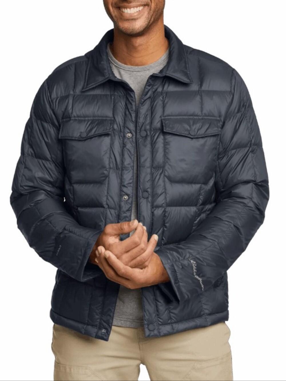 Eddie Bauer Quilted Puffer Jacket -  Black